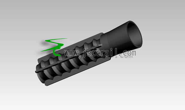 Plastic dowels black